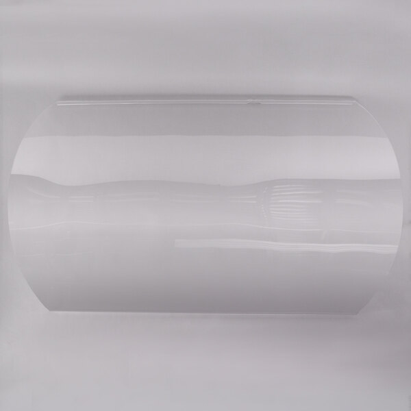 A clear acrylic sneeze guard shield for a Maximizer food bar.