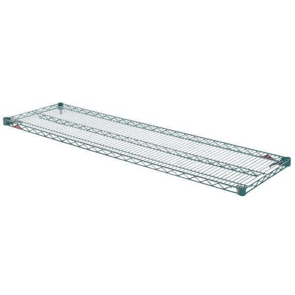 A Metroseal 3 wire shelf from Metro with green wire.