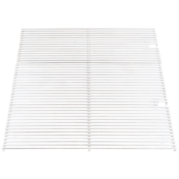 A stainless steel cooking grate set for a Crown Verity 36" charbroiler.