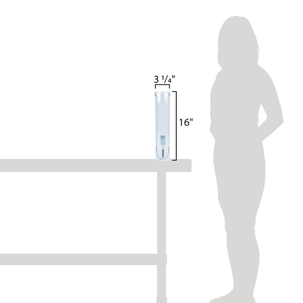 Paragon 13012 Equivalent 6 oz. Snow Cone Cup Dispenser with Hardware