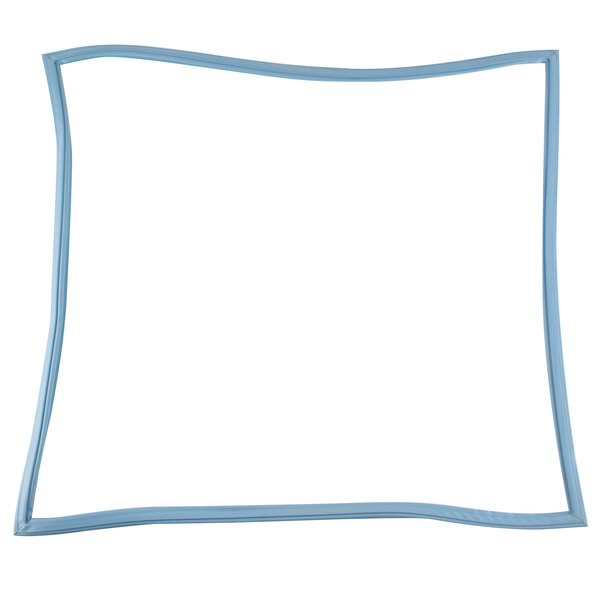 A close-up of a blue square Delfield Equivalent Magnetic Door Gasket.