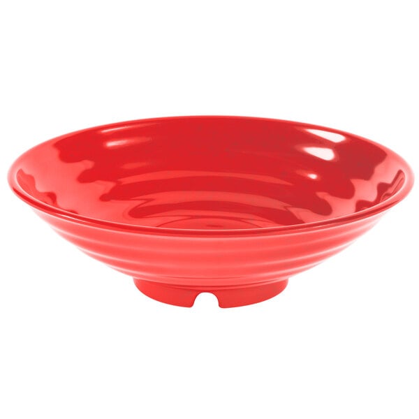 A red GET Red Sensation melamine bowl.