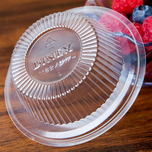 Dinex DX11820174 Classic Clear Disposable Lid for Dinex DXSWC5 5 oz. Tulip  Cups - 1000/Case