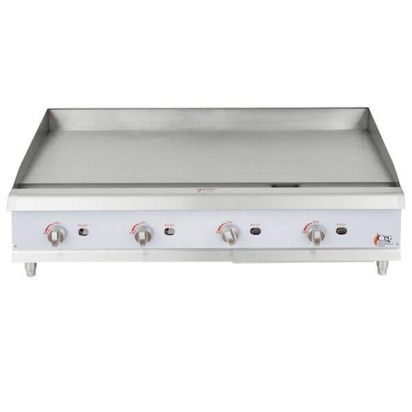 Cooking Performance Group G48 48" Gas Countertop Griddle With Manual ...