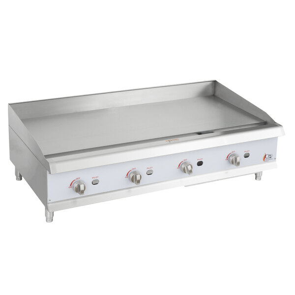 Cooking Performance Group G48 48" Gas Countertop Griddle with Manual