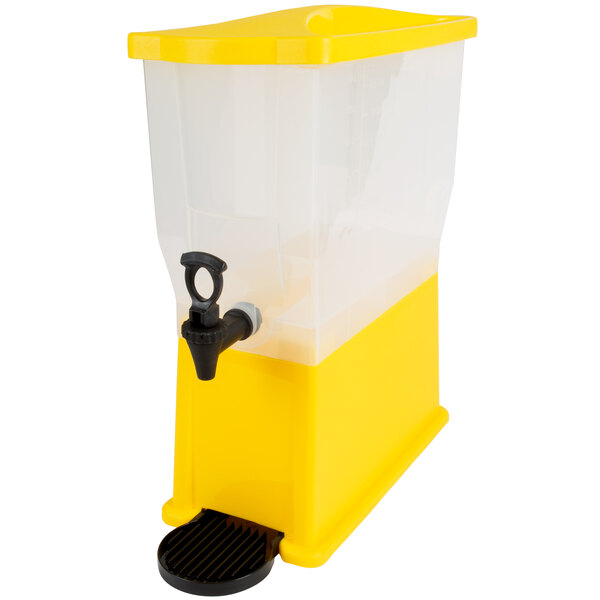 Choice 3 Gallon Yellow Beverage Dispenser