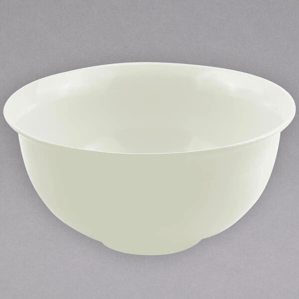 A Bon Chef ivory sandstone cast aluminum tulip bowl.