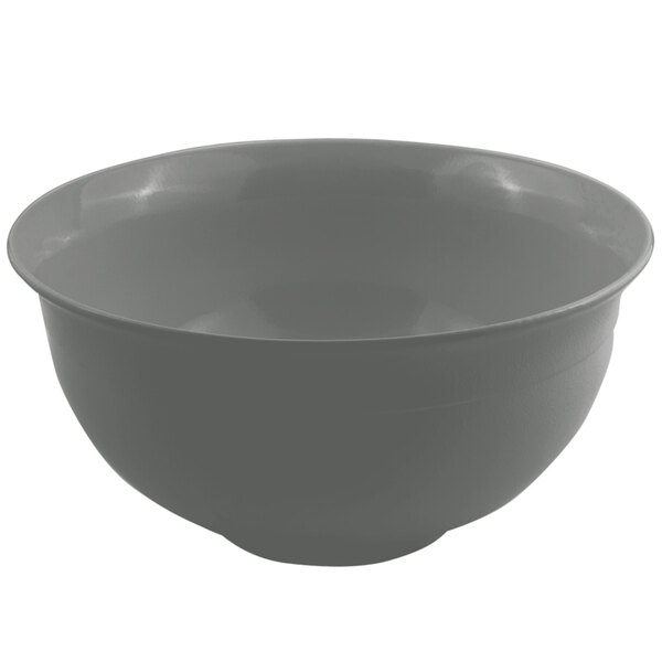 A platinum gray Bon Chef tulip bowl.