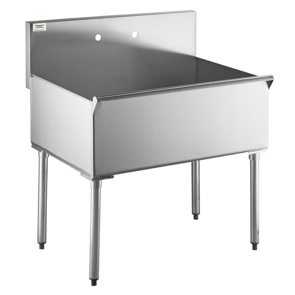 Regency 36 16 Gauge Stainless Steel One Compartment Commercial Utility Sink 36 X 24 X 14 Bowl