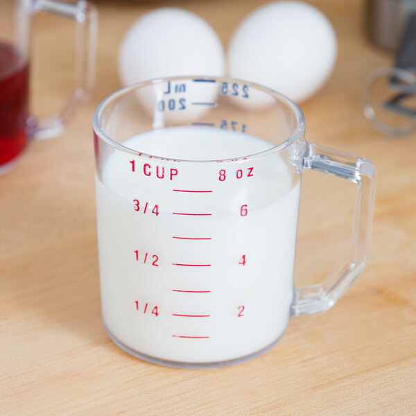 WebstaurantStore 1 Cup Clear Plastic Measuring Cup