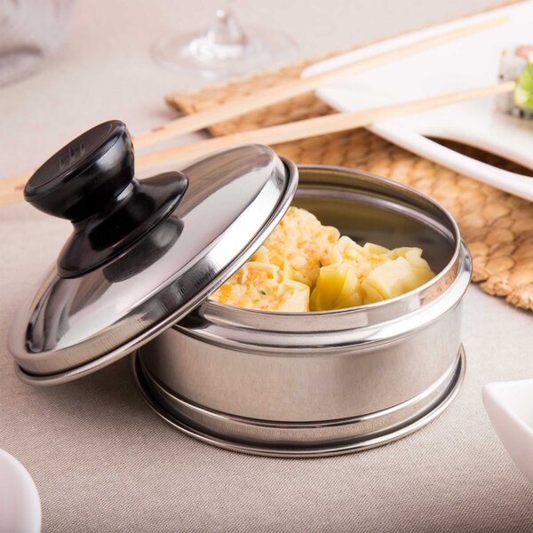 Town 36504 4 1/2" Stainless Steel Dim Sum Steamer 12/Pack