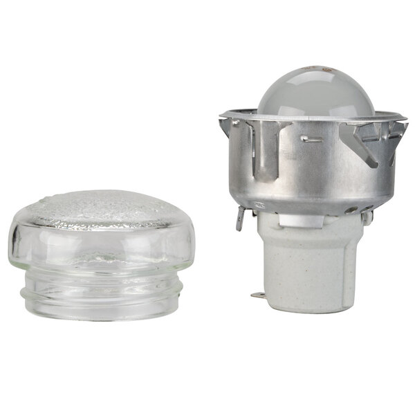 A Nemco oven lamp, a light bulb in a metal holder.