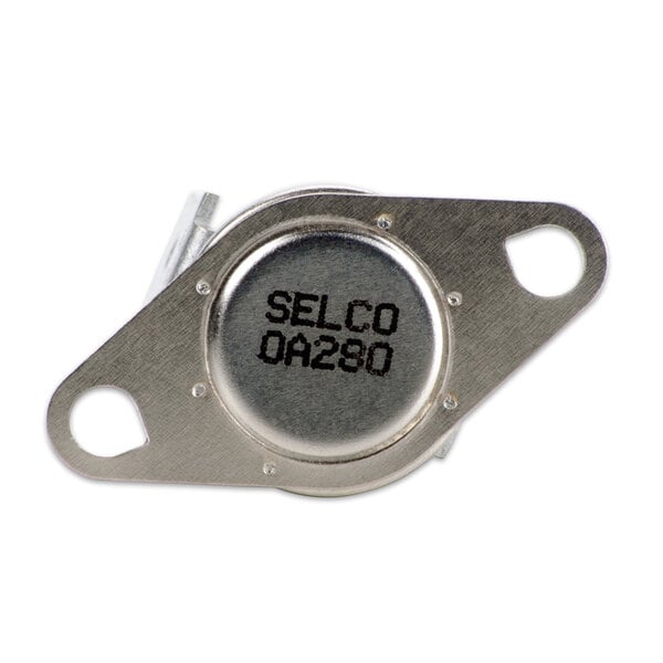 A close-up of a metal Nemco Hi-Limit Thermostat.