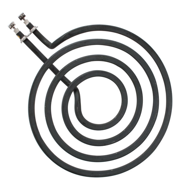 A Nemco 120V, 750W black circular heating element with a spiral black coil and silver connectors.