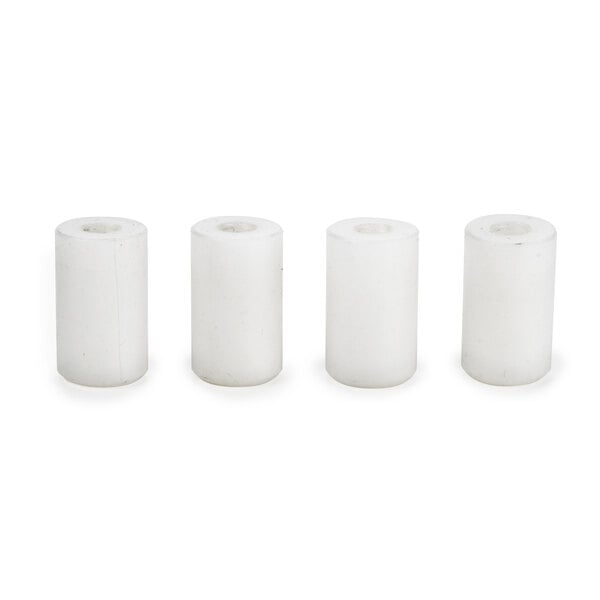 Four white rectangular Nemco feet with black borders.