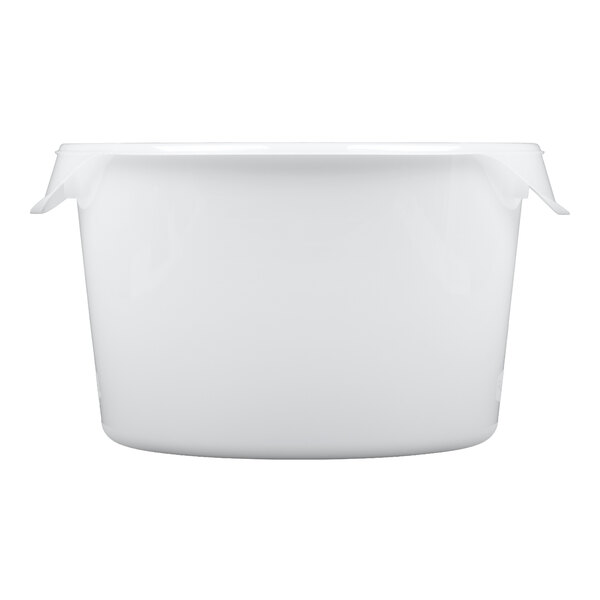 Rubbermaid® 12 Qt. White Round Polyethylene Food Storage Container