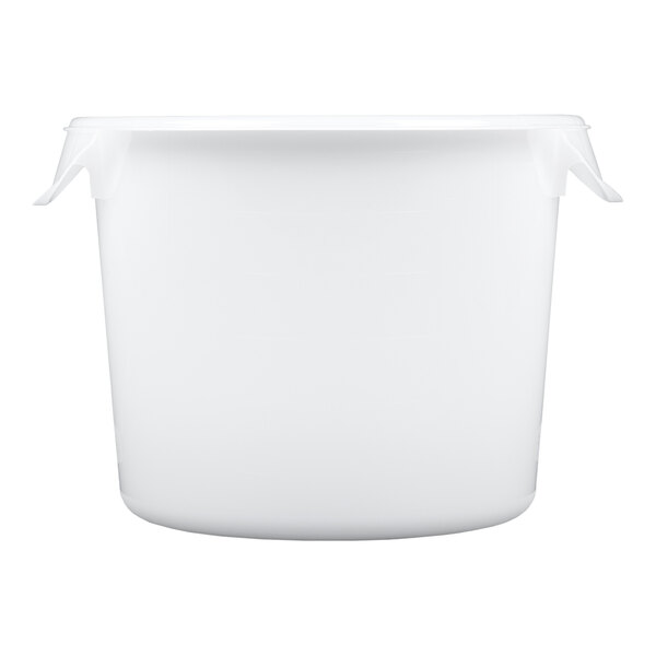 Rubbermaid® 6 Qt. White Round Polyethylene Food Storage Container