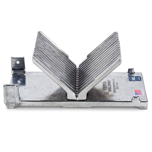 A metal Nemco Frame and Block Assembly with two metal blades on a white background.