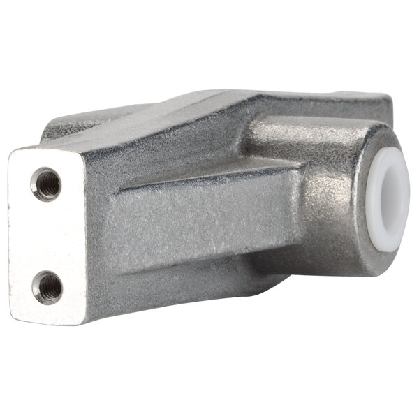 A metal Nemco Top Beam Assembly with holes.