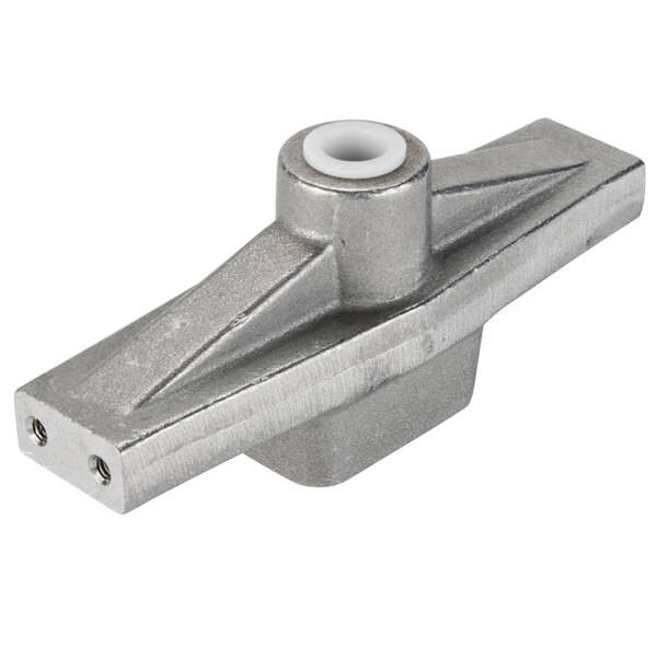 A stainless steel Nemco top beam assembly for a tuna press.