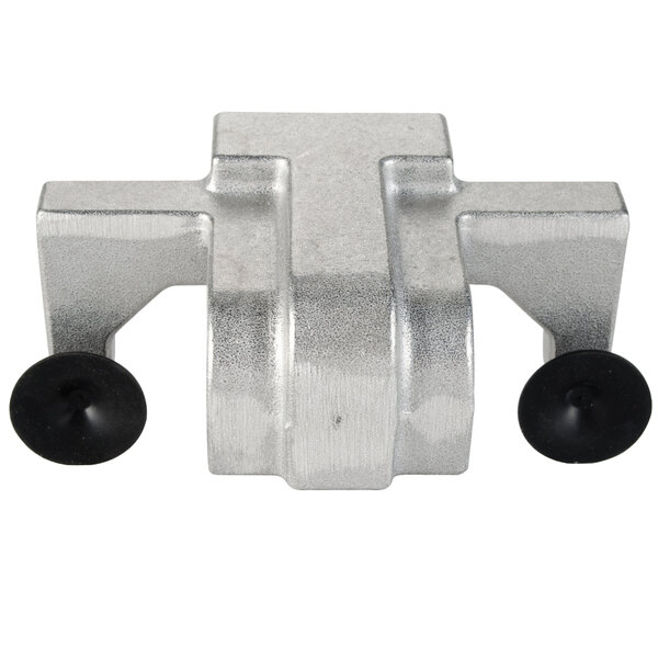 A silver metal Nemco Hanger Assembly with black rubber wheels.