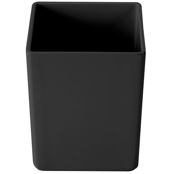 cal-mil-1391-13m-cater-choice-black-melamine-box-5-x-5-x-6