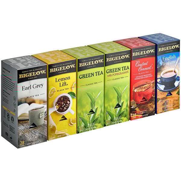 Bigelow Assorted Flavor Green Tea Bag - 168 / Carton Bigelow Assorted Flavor Green Tea Bag - 168 / Carton