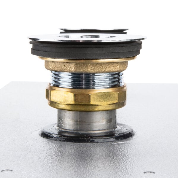 A Hatco FR-6 food rethermalizer with brass and gold metal parts.