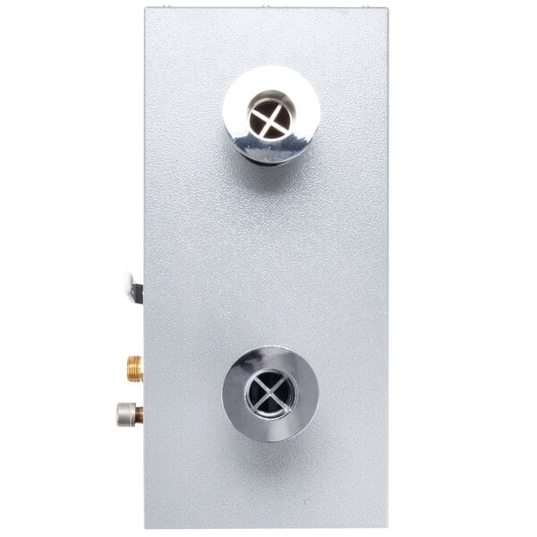 A silver rectangular Hatco Food Rethermalizer with holes in the surface.