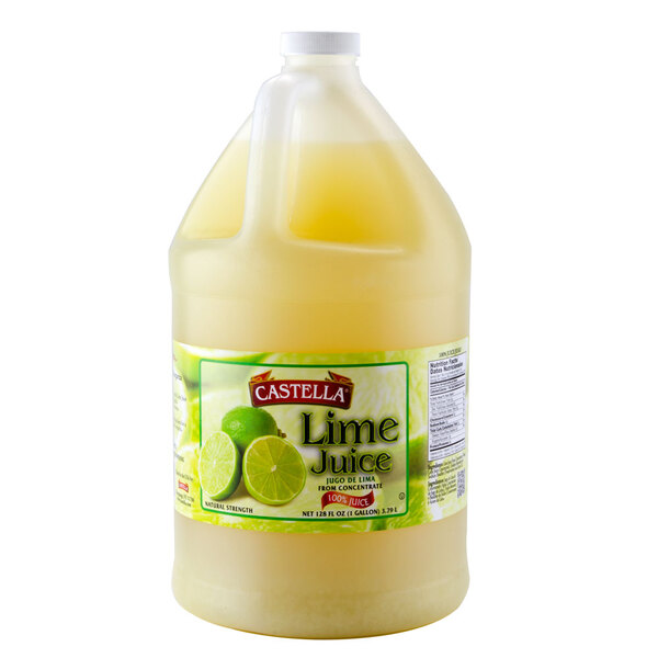 100% Lime Juice 1 Gallon Bottle