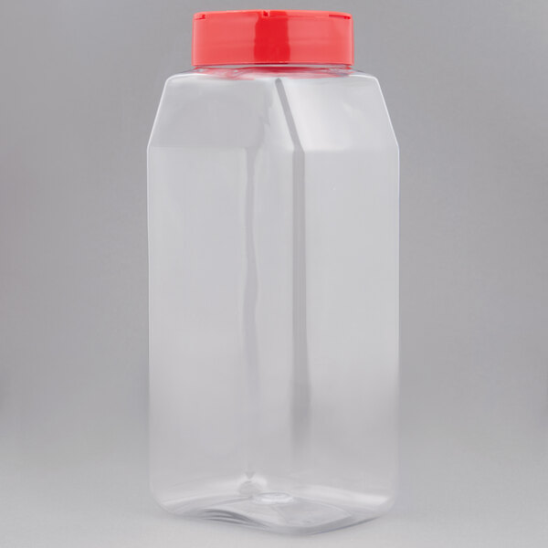 Regal 32 oz. Plastic Spice Storage Container with Lid