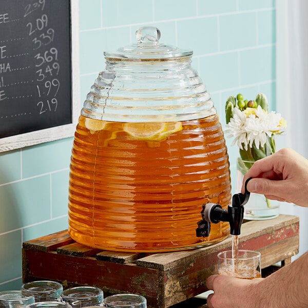 Beehive Drink Dispenser  Acopa 2.4 Gallon Glass Beverage Dispenser