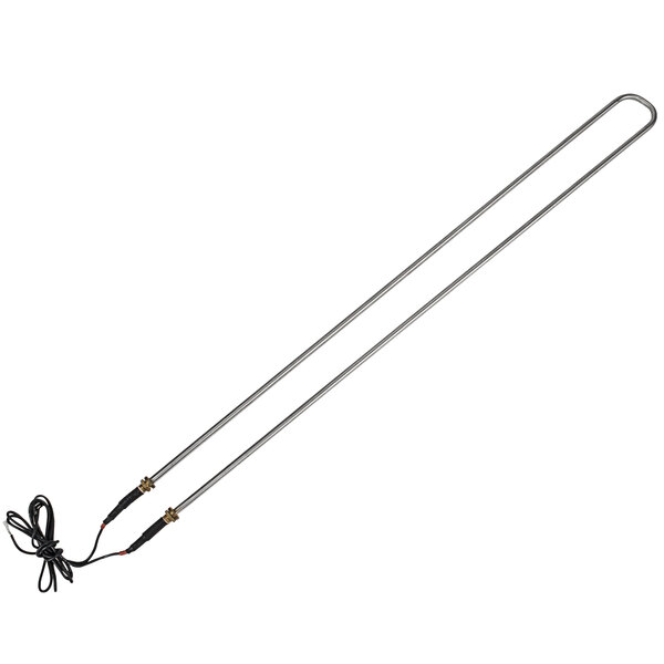 An Avantco replacement defrost element, a long metal rod with a black cord.