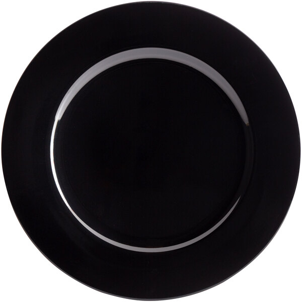 Black Plastic Charger Plate