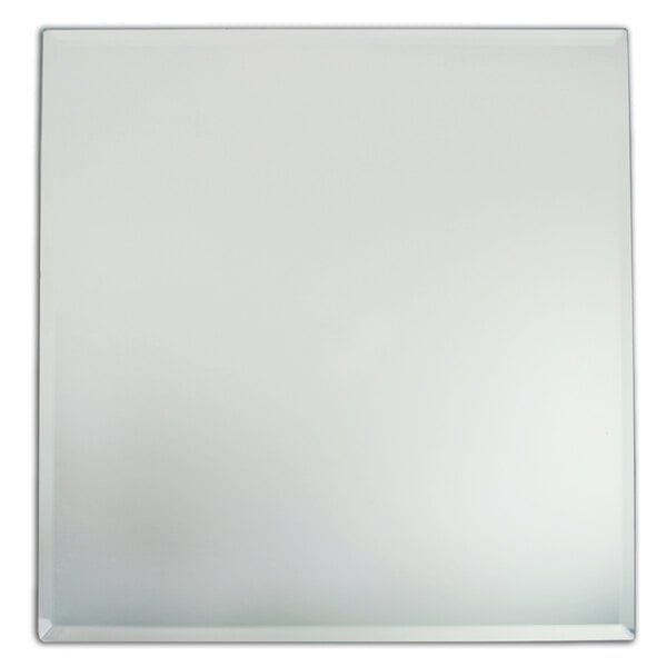 The Jay Companies 13" x 13" Square Glass Mirror Charger Plate