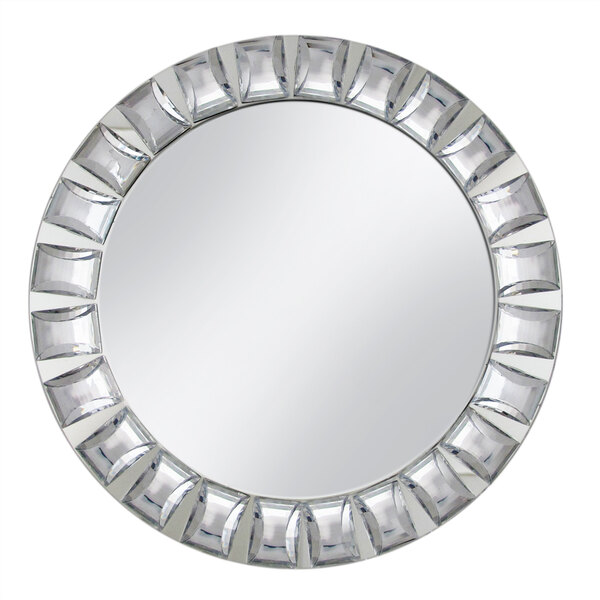 The Jay Companies 1330038 13 Round Large Jeweled Glass Mirror The Jay Companies 1330038 13 Round Large Jeweled Glass Mirror Charger Plate