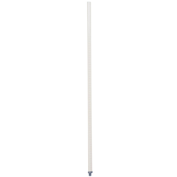 A long white MetroMax iQ polymer post with a blue tip.