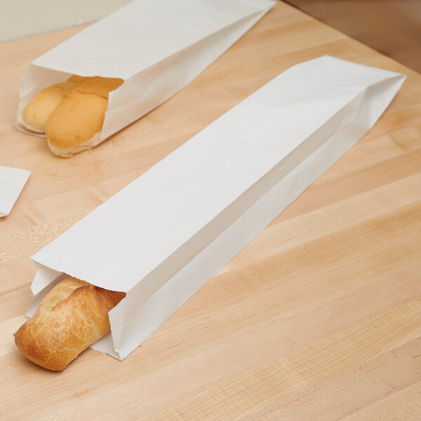 Plain Unwaxed Baguette Paper Bread Bag