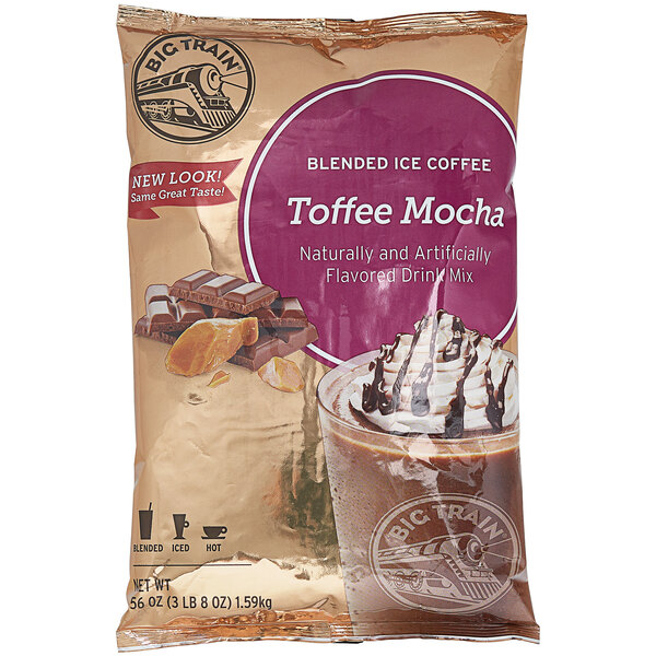 Big Train 3.5 lb. Toffee Mocha Blended Ice Coffee Mix