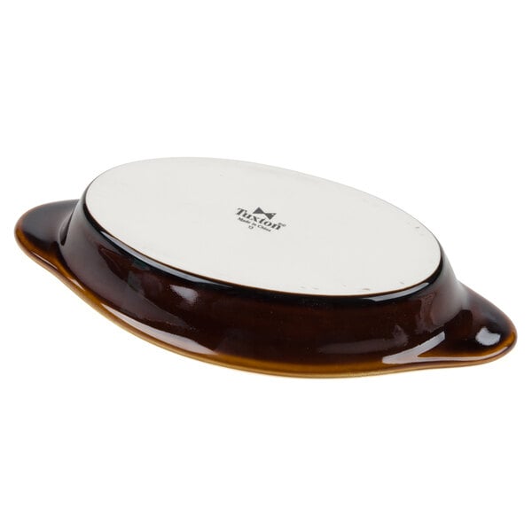 a close up of a brown object