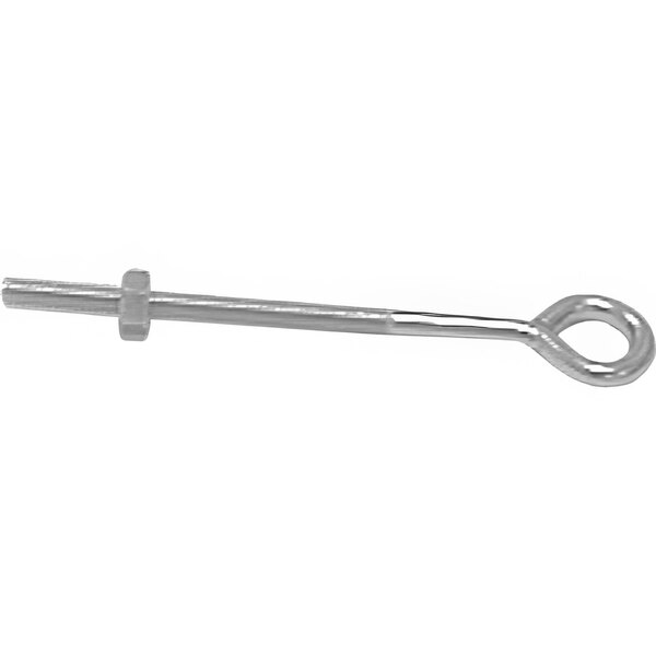 An AllPoints 26-2112 eye bolt with a silver metal screw and nut.