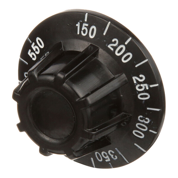 A black AllPoints thermostat dial with white numbers.