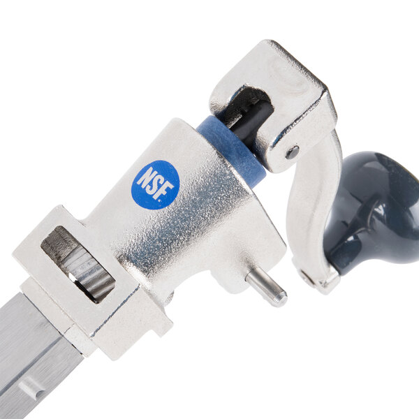 a close up of a metal tool