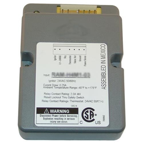A grey rectangular All Points 24V spark module with a white label.