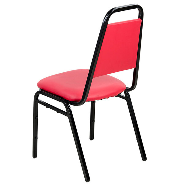 Lancaster Table & Seating Red Stackable Banquet Chair with 1" Padded Seat