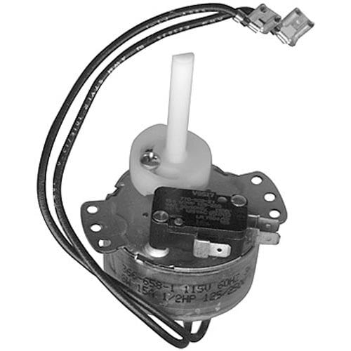A small black All Points ice machine timer with wires.