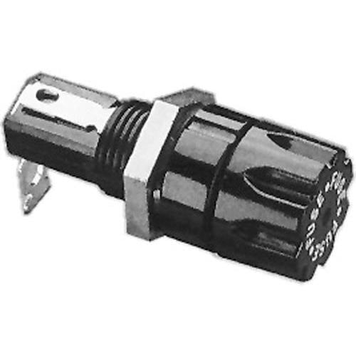 A close-up of a black and silver All Points electrical connector for a fuse holder.