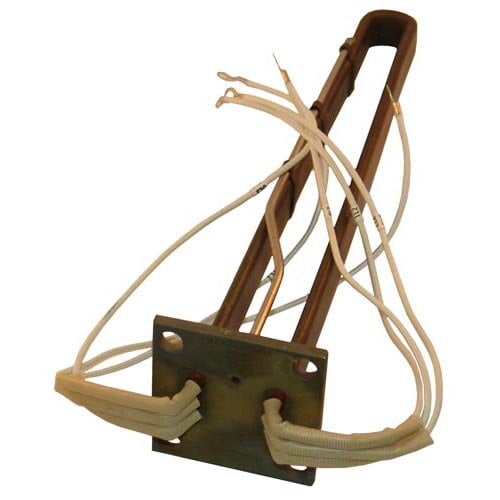 A close-up of the All Points Steamer Element with wires attached to it.