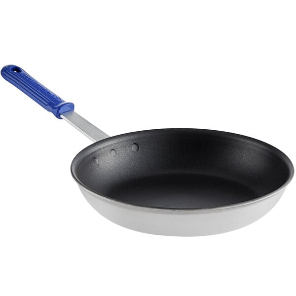 Vollrath 4010 Wear-Ever 10 Aluminum Fry Pan with Blue Cool Handle