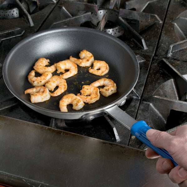 Vollrath 10816 Blue Removable Silicone Pan Handle Sleeve for 10 and 12  Fry Pans